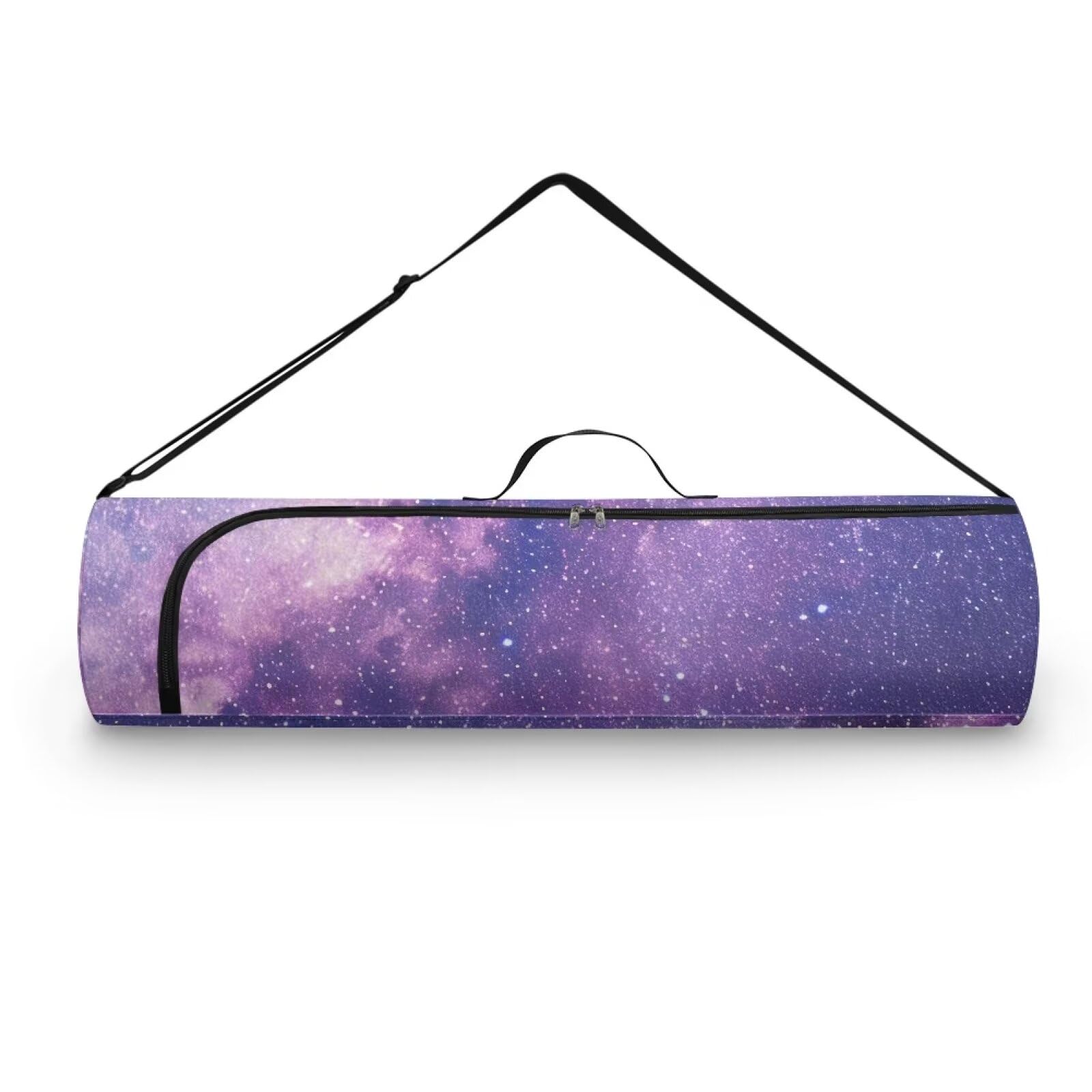 Pzuqiu Starry Sky Yoga Mat Bag for Women & Men Travel Yoga Gym Bag for Thick Exercise Yoga Mat Full-Zip Yoga Mat Carrier Bag for Class Workout Park with Adjustable Strap