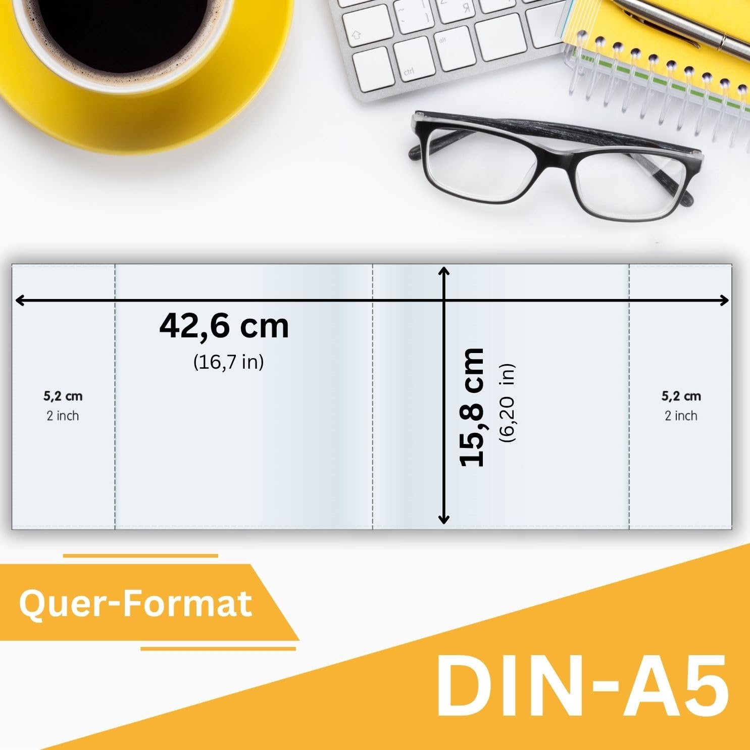 Copertina Per Quaderni 25 Perfect Line - Granulate, PP Riciclabile, Made In  EU Copertine Per Quaderni A5, image size:1485x1485