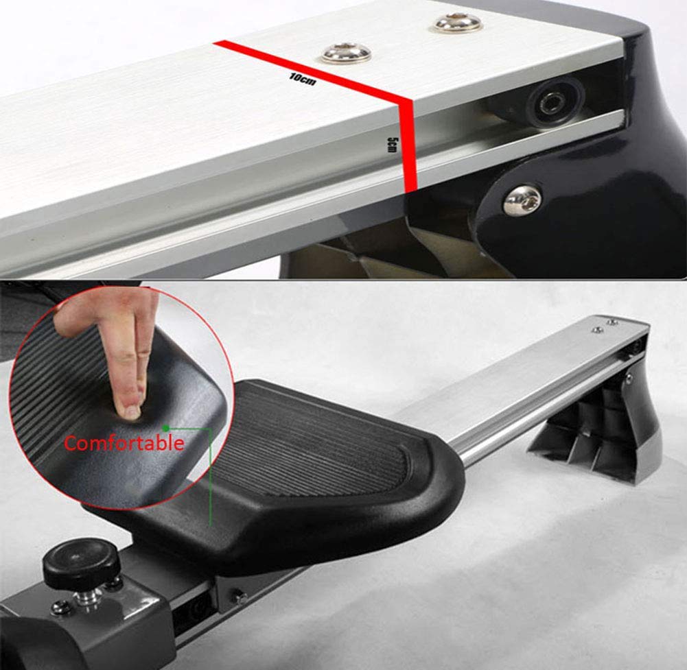 Vogatore pieghevole Vogatore, Vogatore a resistenza magnetica, Sistema frenante magnetico silenzioso, 8 livelli di regolazione della resistenza, Display LCD, Carico massimo 150 kg, per palestra domest
