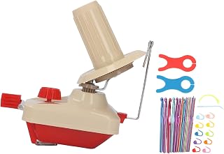 Quiet Electric Yarn Winder with Duty Metal Base Compact Cordless for Knitters Crocheters Fiber Artists Fast Automatic Cake Maker