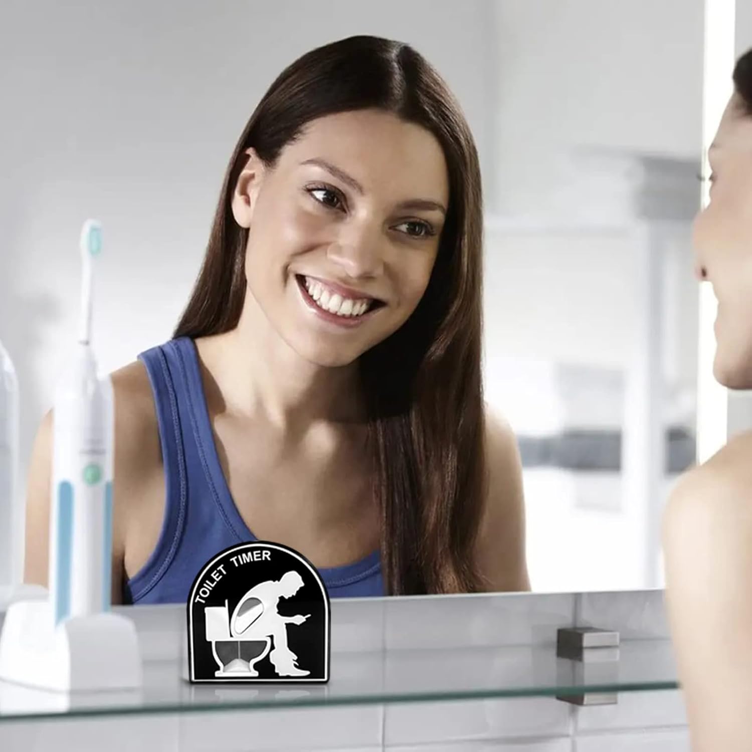 Sablier de Toilette 5 Minutes : Décompression et Décoration pour Salle de Bain - Description