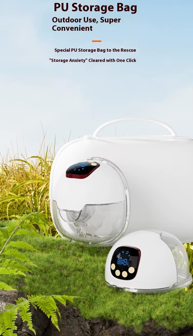 Tiralatte Elettrico Indossabile M5, Tiralatte Indossabile Della Bocca del Bambino Flangia a Doppia Tenuta con 3 Modalità e 9 Livelli, Tiralatte Elettrico Portatile (2 pezzi)