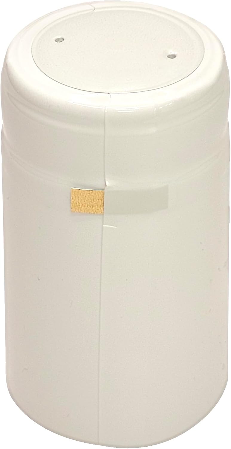 White PVC Shrink Capsules-500 Count