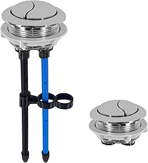48mm Toilet Push Button,Toilet Button Dual Push,Flushing Toilet Button Toilet Tank Button Adjustable Toilet Water Tank Button Replacement with Thread Diameter