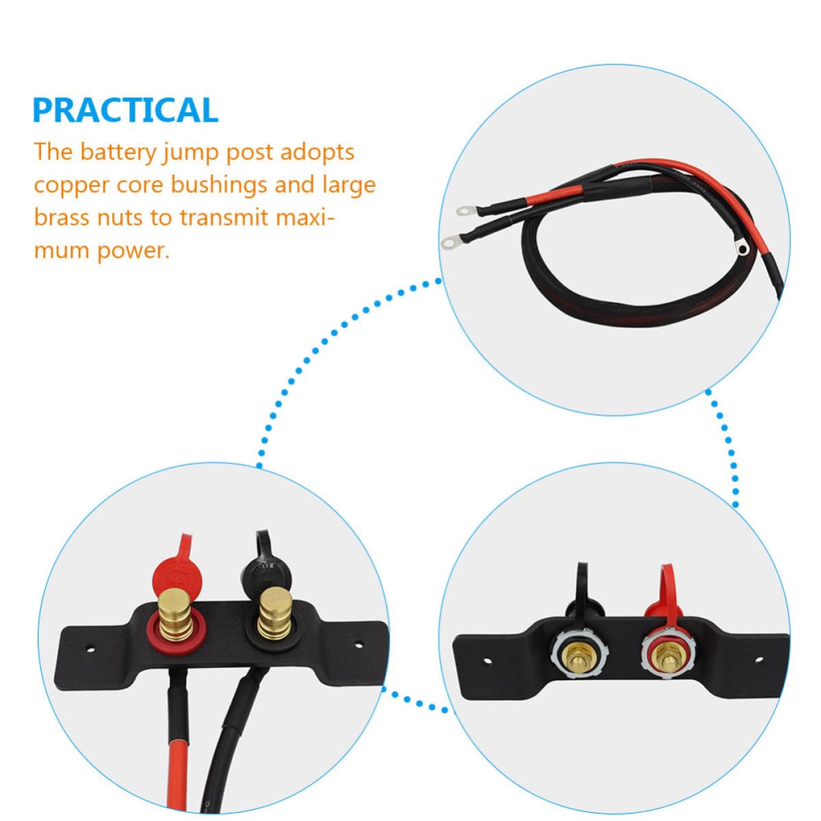 FRCOLOR Câble de Démarrage Haute Tension pour Batterie Atv Compatible Can-am Prolongateur de Borne Étanche Connecteur Professionnel pour Véhicules Utilitaires et Machines Agricoles