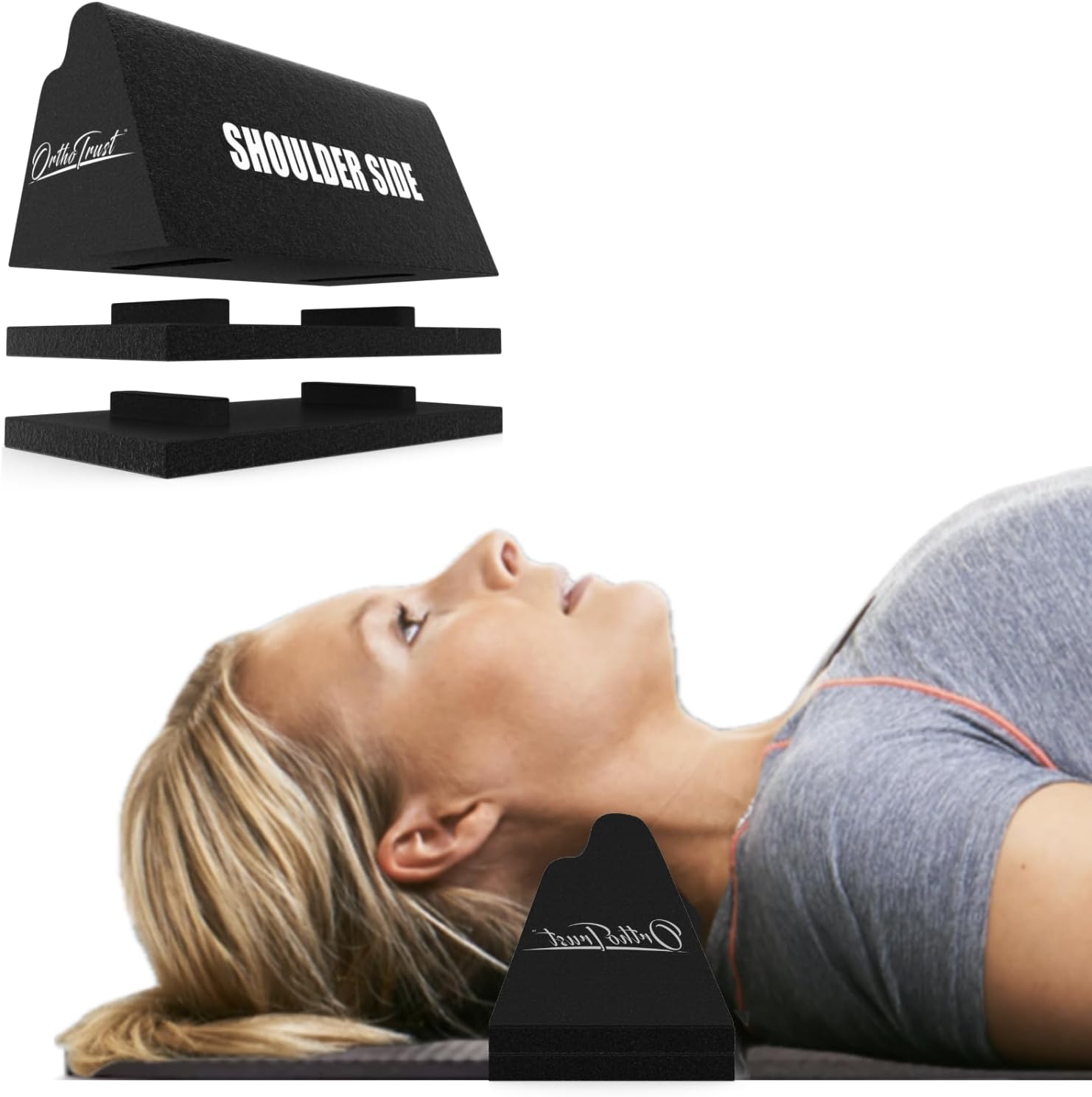 Zenith Cervical Traction Orthotic Chiropractic Neck Corrector 3-in-1 Device for Stretching Forward Head Posture Physical Therapy & Pain Relief