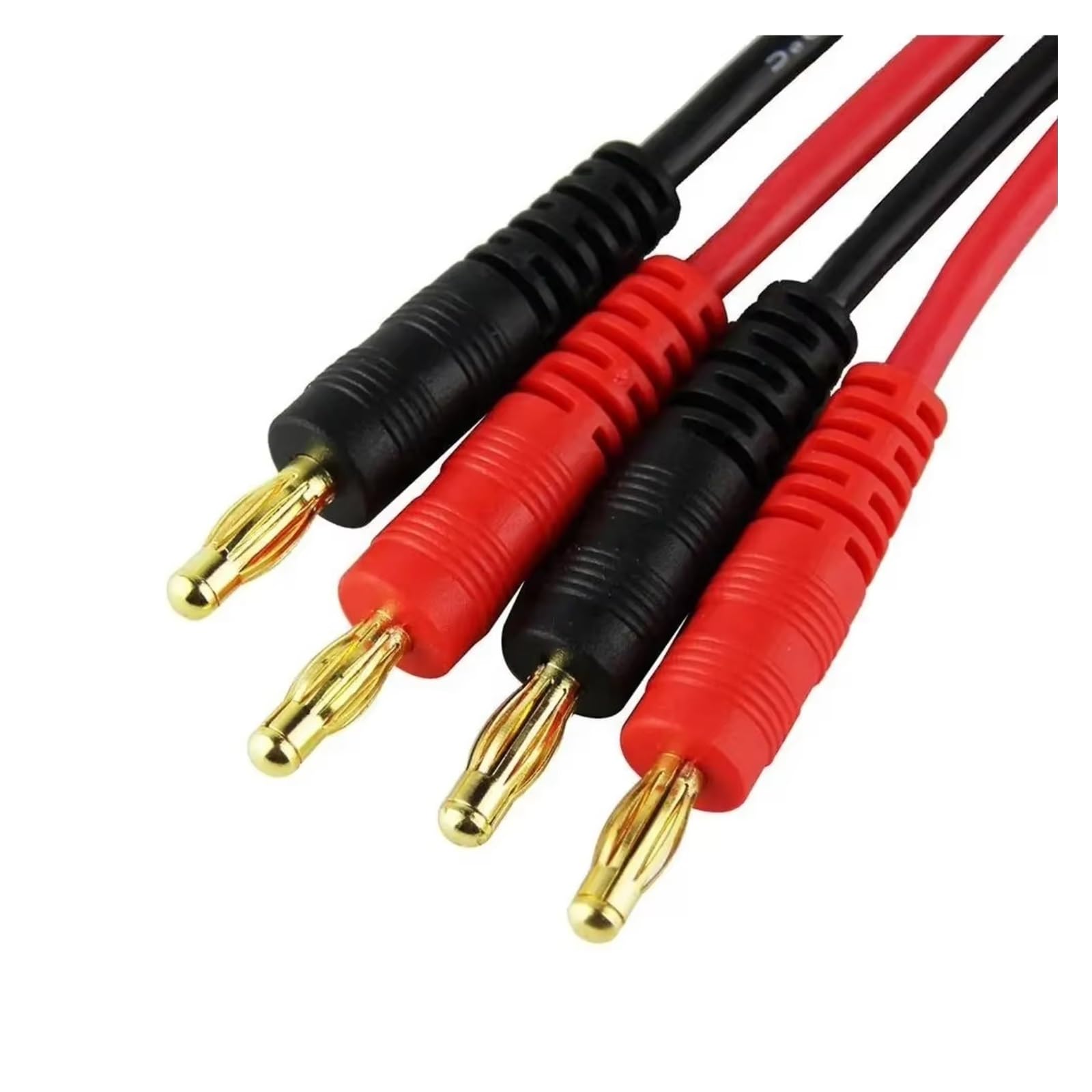Accesorios Coche RC EC5 4Mm 12awg 300Mm Cable De Carga con Conector Banana Chapado En Oro Y Cable De Silicona para Baterías Lipo De Coches RC Repuestos Y Mejoras