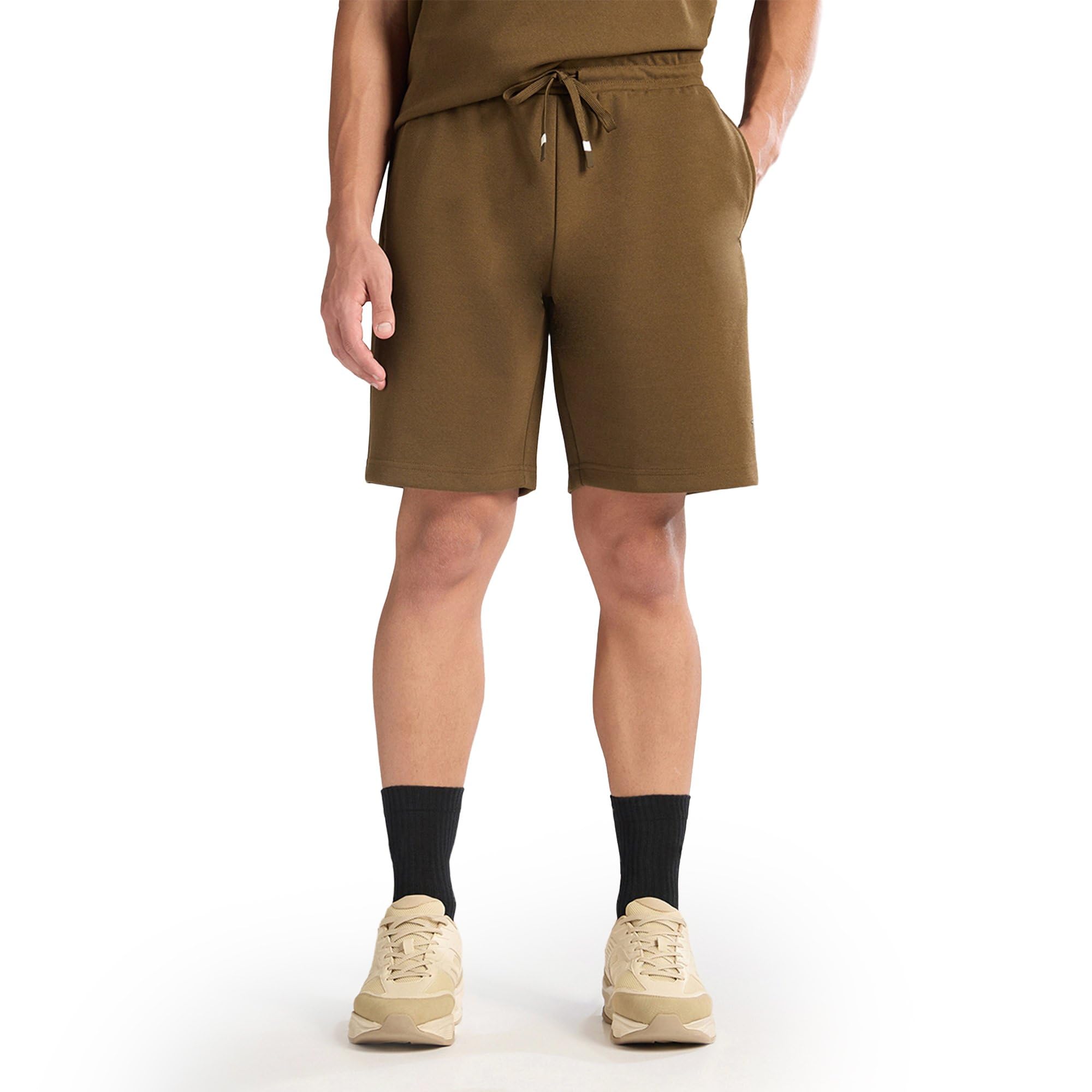 zoiro Men's Solid Soft and Lightweight Lounge Short-picture-46