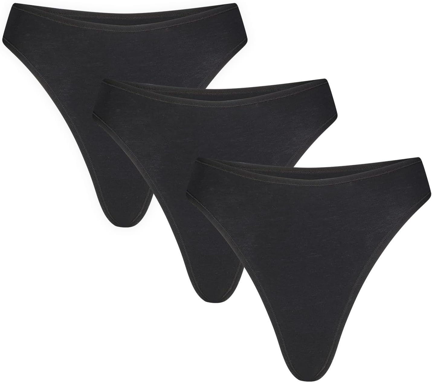 Negative Underwear – Cotton Thongs for Women – Minimal, Comfortable, Invisible Under Clothes - 3 Pack