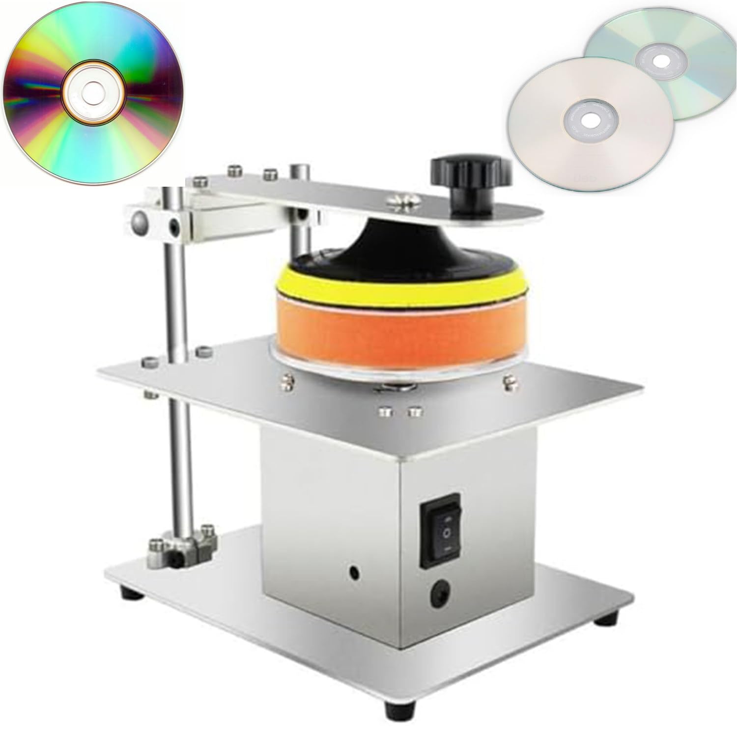 Lucidatrice per dischi CD DVD, velocità variabile 0-6000 giri/min, strumento di rettifica semiautomatica per riparare graffi e ripristinare dischi illeggibili