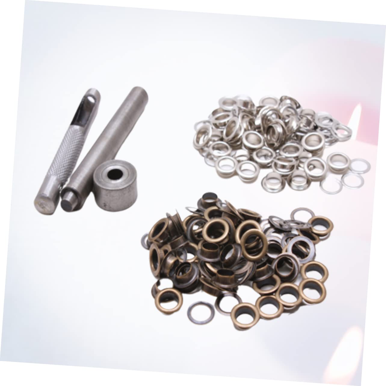 SHINEOFI Kit De 300 Œillets avec Outils Œillets en Laiton Robustes Boutons pour Chaussures Vêtements Artisanat Laiton Antique Facile À Utiliser pour Les Projets