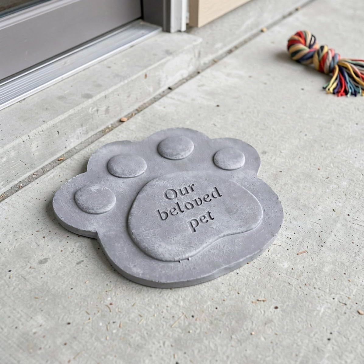 Piedra para Caminar para Mascotas Huella, Resina, Antideslizante