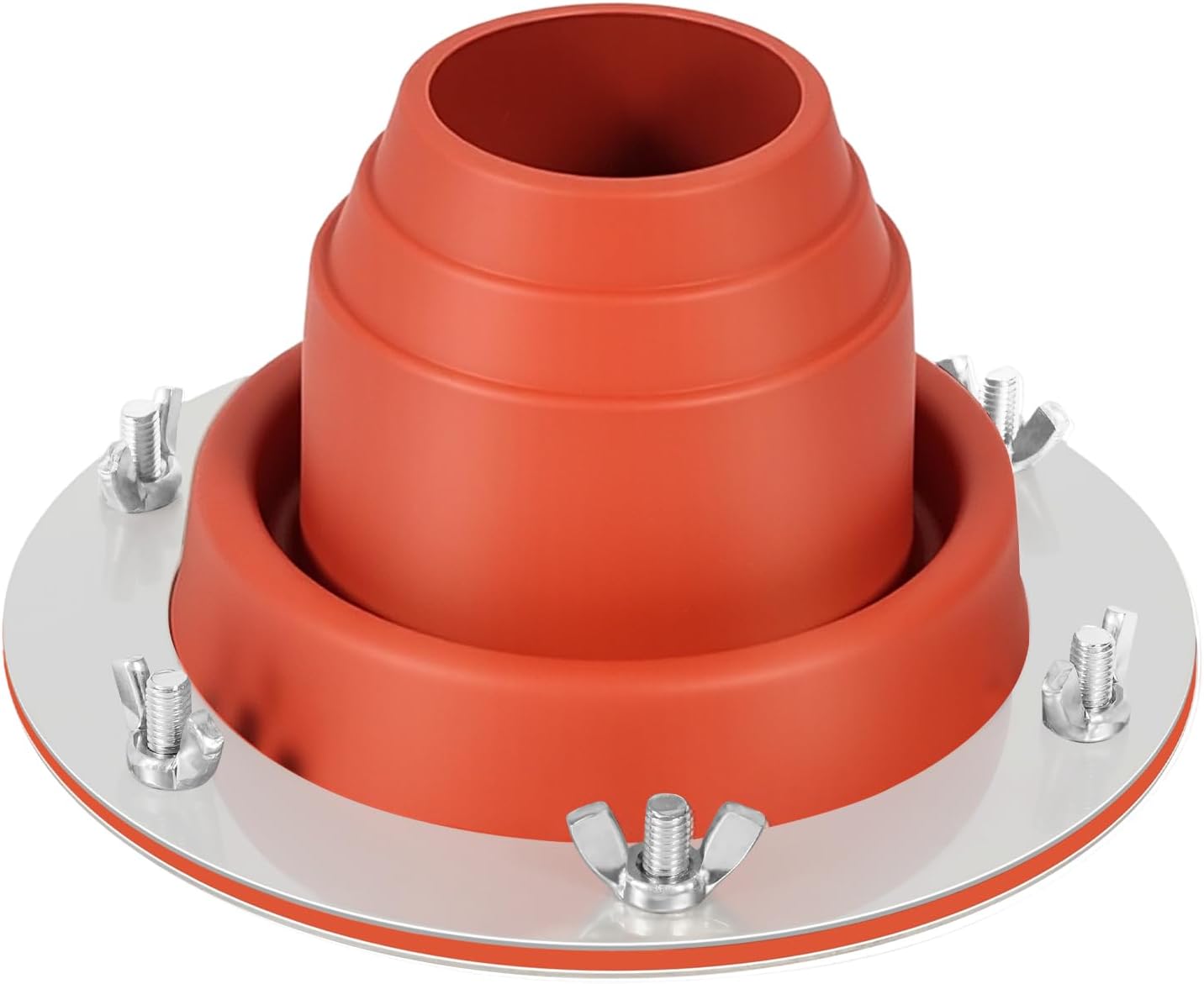 Stove Jack Kit for Tent,Flexible Silicone Tent Stove Jack Fitting Pipe OD 1 3/4" to 3 1/4",High Temp Chimney Pipe Boot for Bell Tent/Yurt/Wood Burner (Red)
