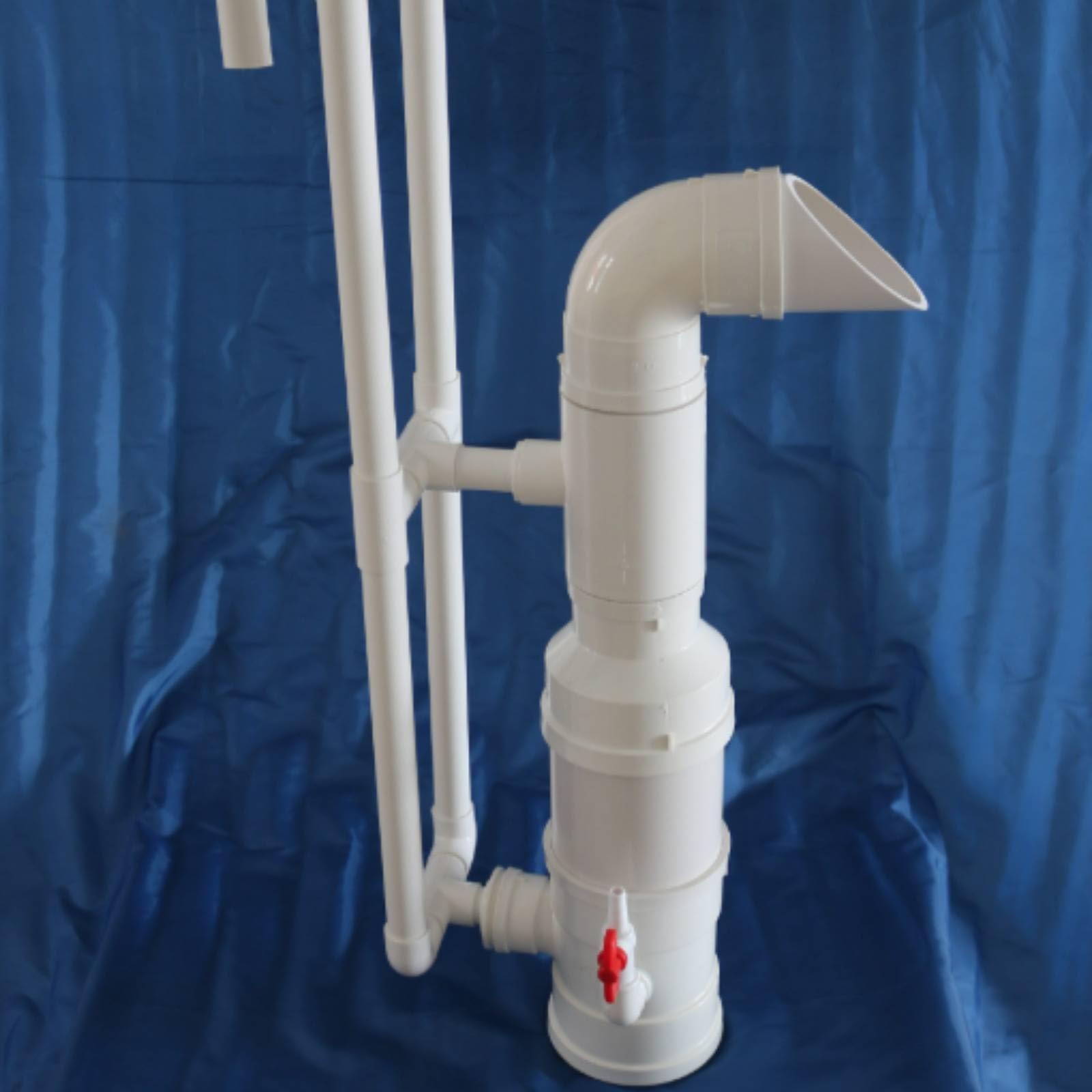 Aeratore Acquatico Spingitore d'Acqua da Stagno Tubo PVC Dispositivo di Circolazione Assemblaggio Verticale con Uscita Laterale Regolabile Adatto per