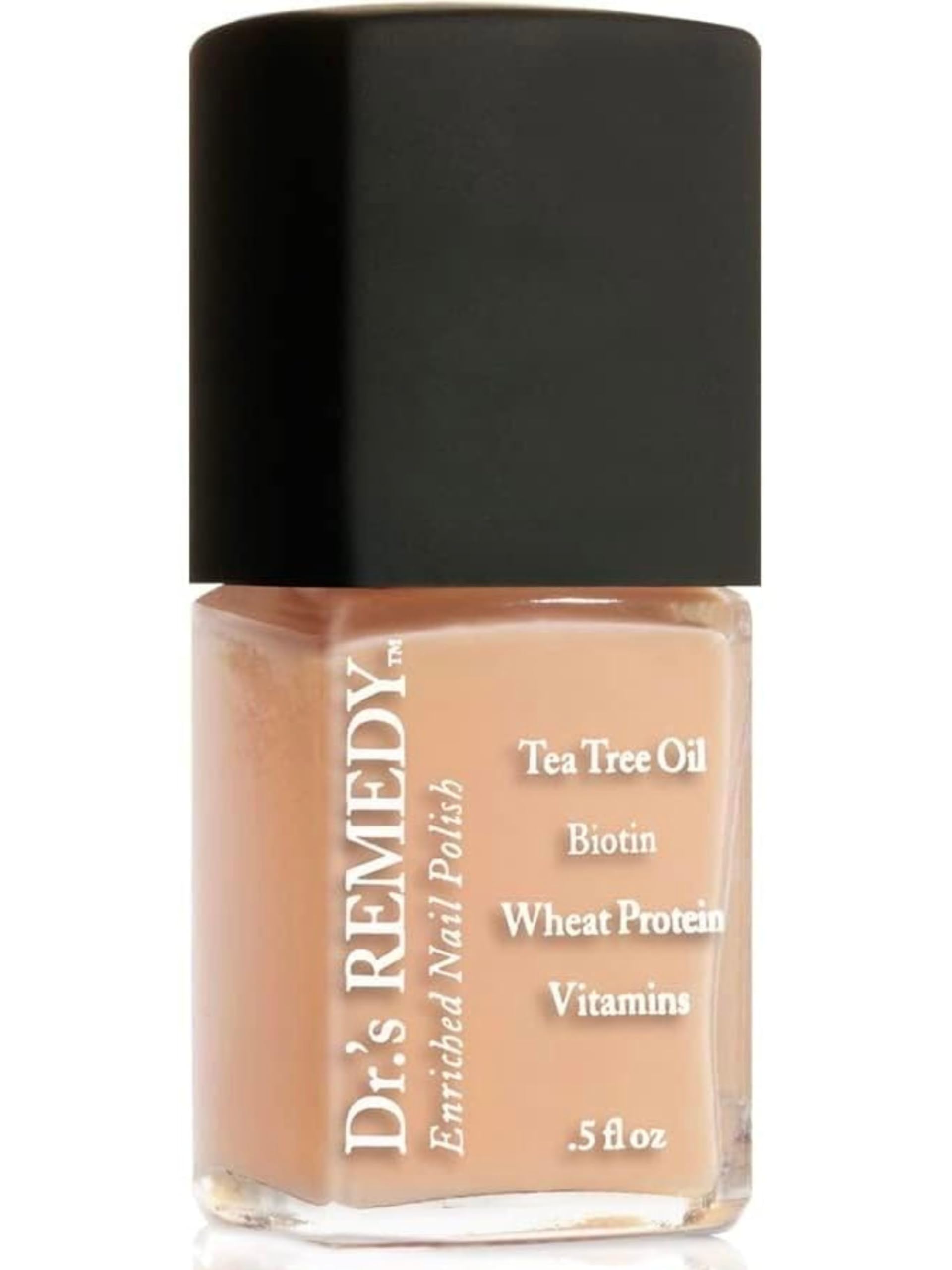 Dr’s Remedy Enriched Nail Polish: Non Toxic, All Natural, and Organic - Doctor Formulated: Strengthens, Restores, Heals, and Protects '24-Free' - PURITY Peach