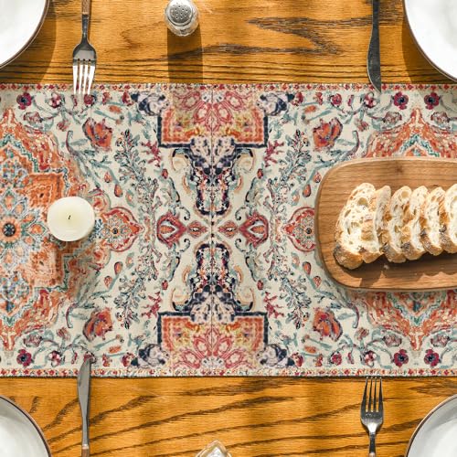 Artoid Mode TABLERUNNER-REGULAR-33183-021 Boho Bohemia Style Orange Table Runner thumb #6