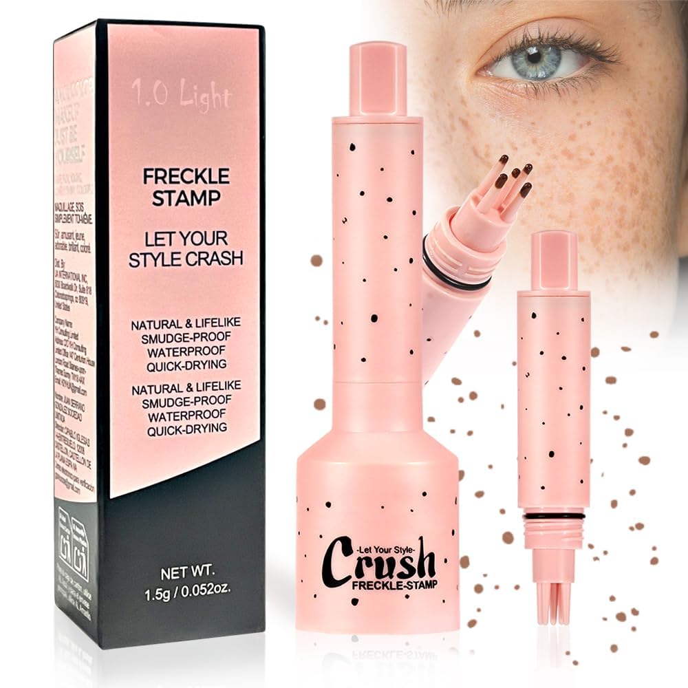Faux Freckles Pen - Realistic Sun-Kissed Spots Stamp, 1.0 Light, 1.5 g (Pack of 1)