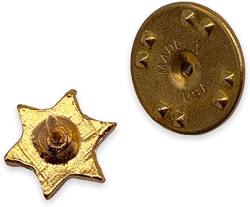 Miniatura 5 de Pin de solapa de estrella de David con acabado dorado, pin religioso de estrella de David, pines de estrella judía, pin de solapa de estrella dorada