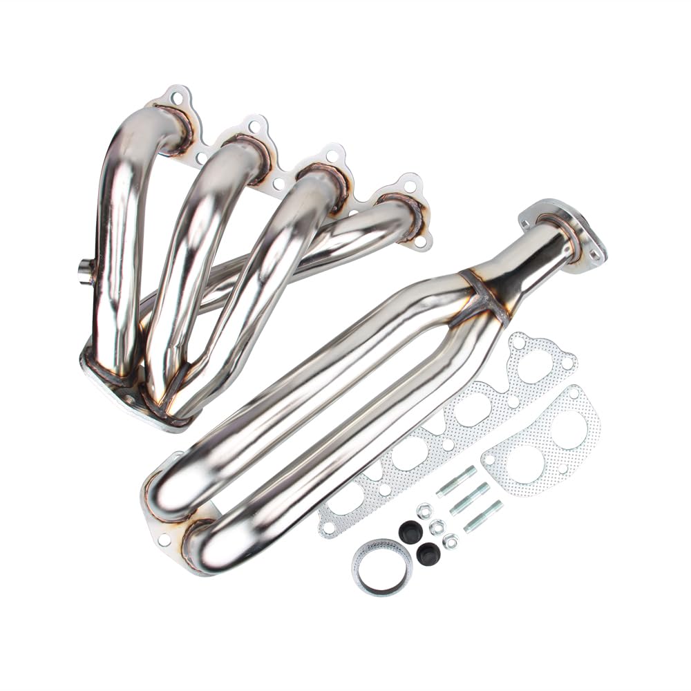 JCAKES Cabezal de colector Inoxidable for 88-00 for Honda for Civic Serie D EJ/EG/Eh/EK D15