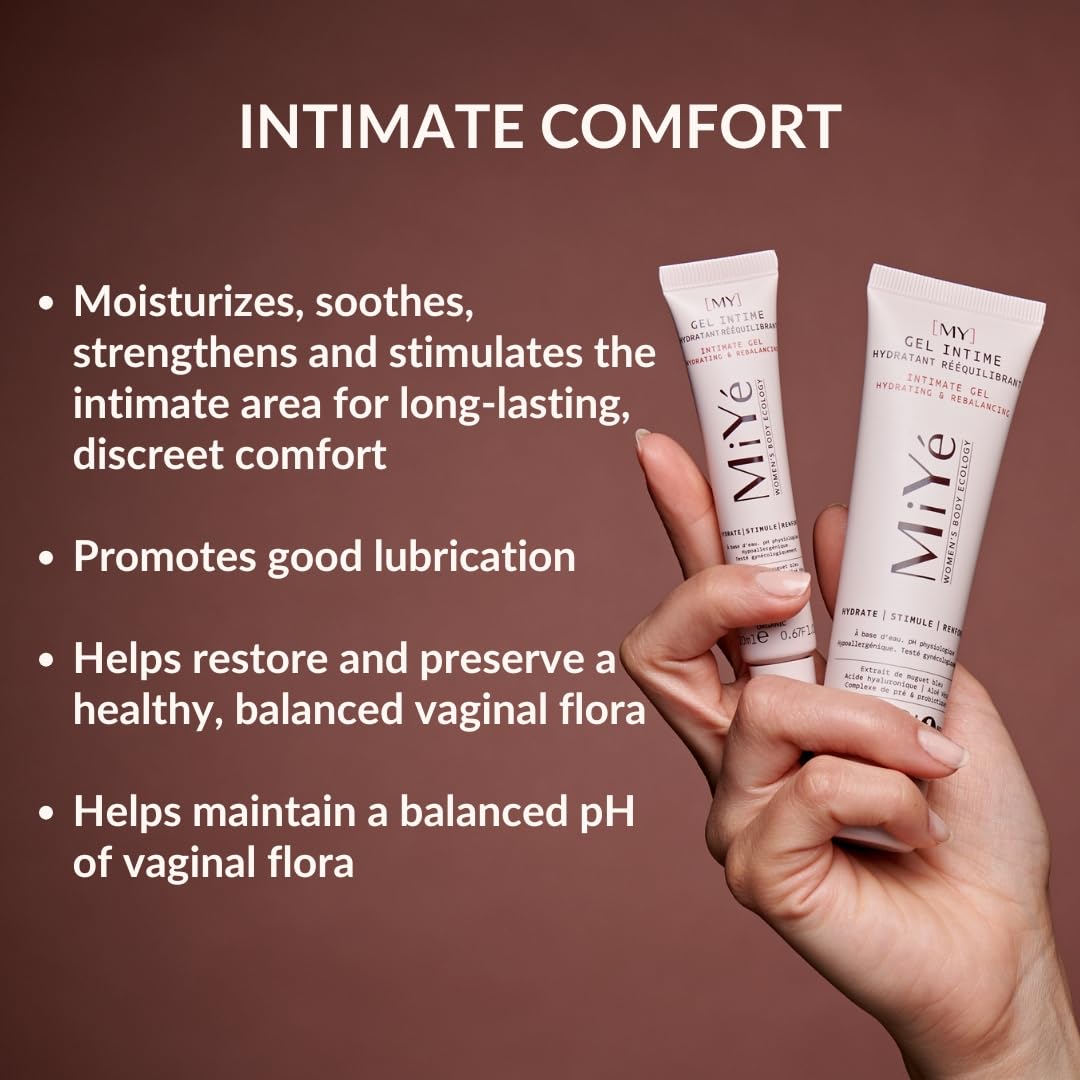Organic balancing vaginal moisturizer with vaginal pre & postbiotics, aloe vera gel & hyaluronic acid | Hormone free | Non-runny, pH balance feminine wash and moisturizer | 1,7 oz