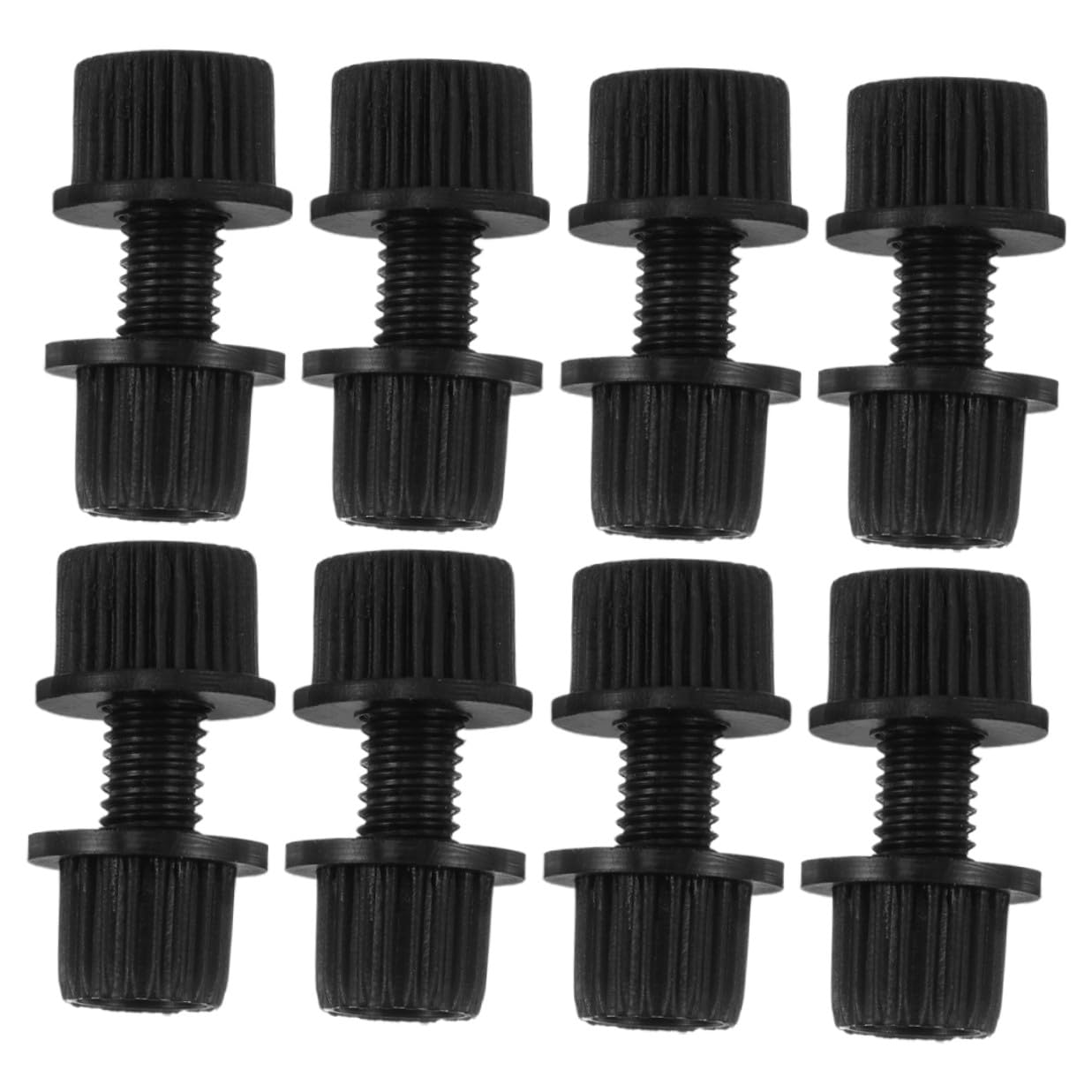 Hemobllo 8pcs Anti-Rust Motorcycle License Plate Screws Set Nylon Rear Plate Fasteners with Anti-Theft Feature Compatible for Secure Car and Bike Mounting