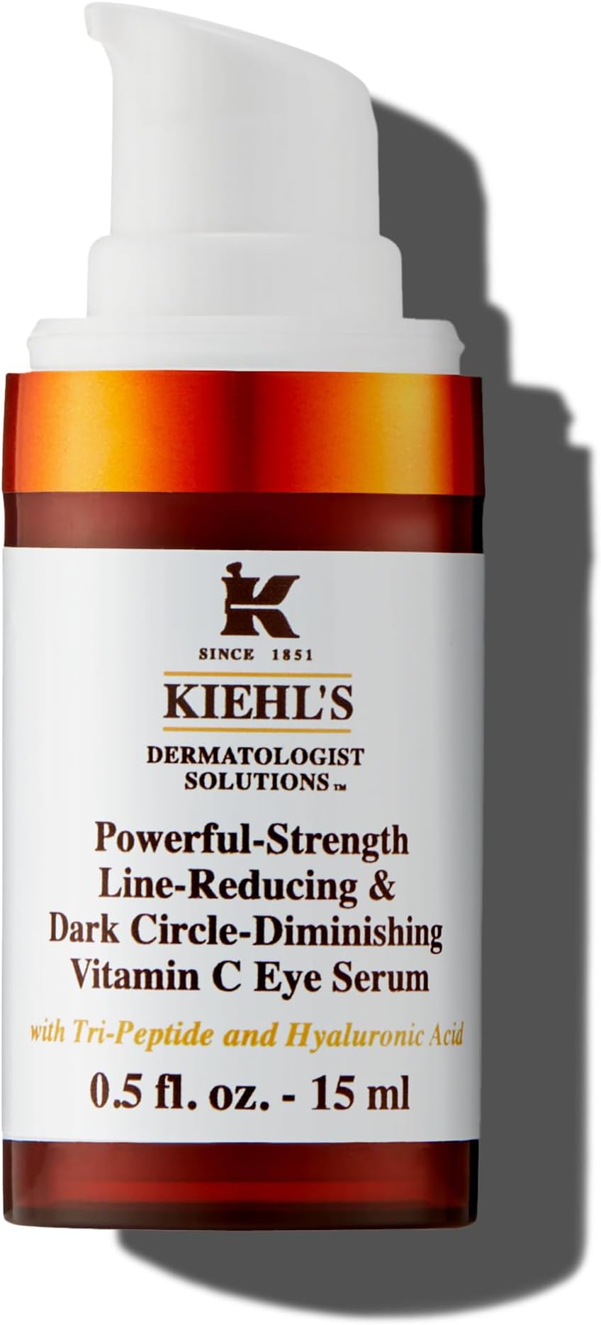 Kiehl's Dermatologist Solutions Powerful Strength, Line Reduction & Dark Circle Reduction, Vitamin C Iserum, 15ml/0.5oz