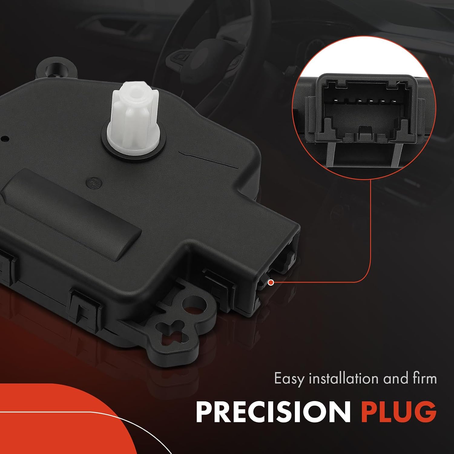 A-Premium HVAC Heater Blend Door Actuator Compatible with Jeep JT Series Gladiator 2020-2024, JL Series Wrangler 2018-2024, JK Series Wrangler JK 2018
