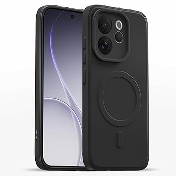 Knotyy Back Cover for vivo V70 5G | Camera Bump Protection | Shockproof Back Cover Case for vivo V70 5G (Black)