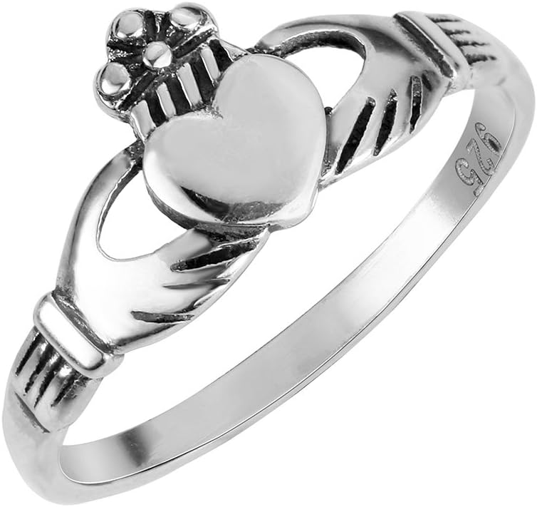 925 Sterling Silver Benediction of the Claddagh Ring (Sizes 2-14)