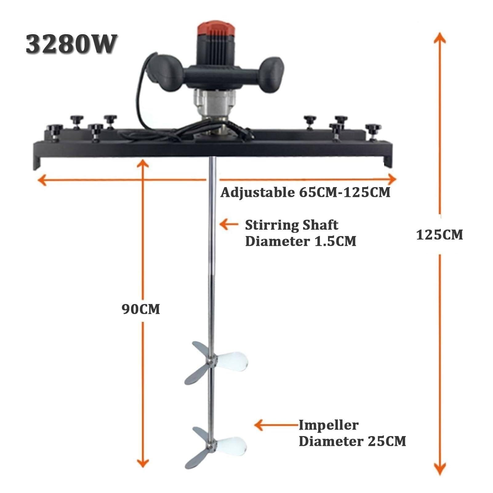 Agitador de Aire IBC, máquina mezcladora de Tanque neumática de 1 tonelada, Herramienta de Mezcla de Pintura con Soporte para máquina agitadora de Pintura, (do