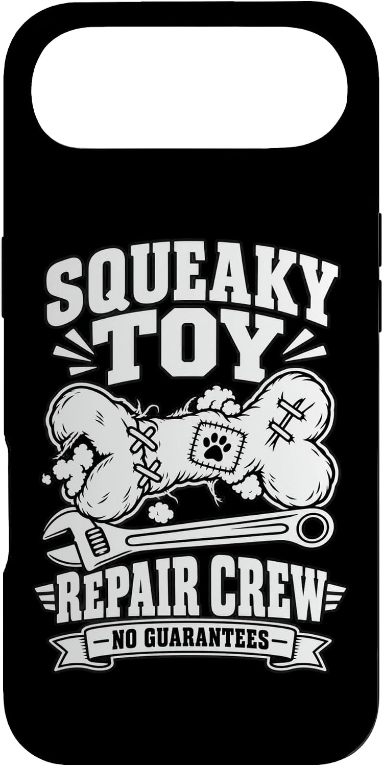 Funny Squeaky Toy Repair Crew Dog Owner Puppy Humor Gift Case for iPhone Air