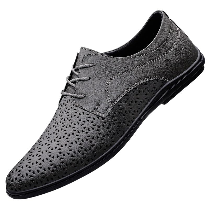 Men's Stylish Dress Shoes Lightweight Vintage Oxford Shoes Men's Wingtip Lace-ups for All-Day Comfort