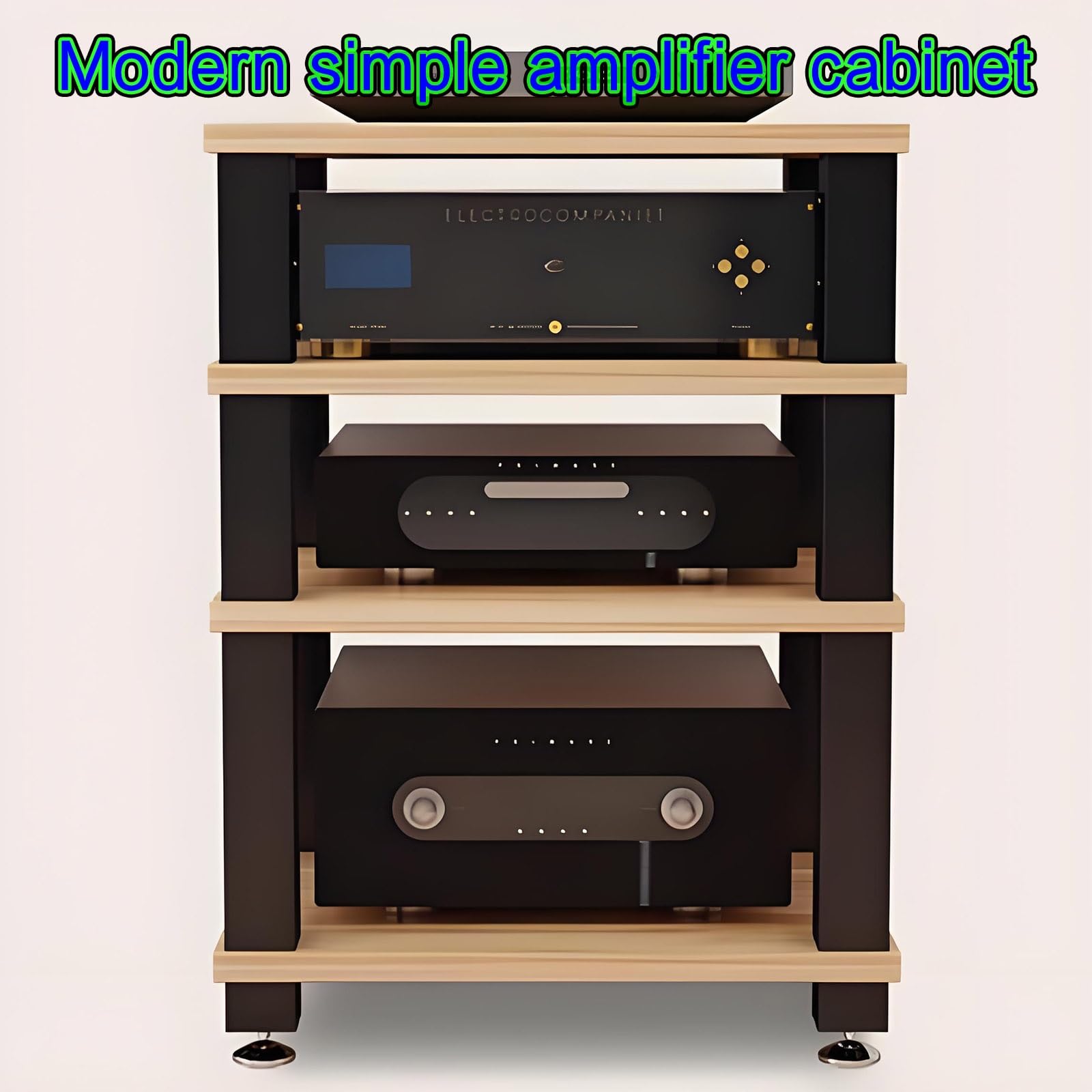 Armadietto di archiviazione multimediale per audio/video, mobiletto AV, scaffale per DVD, console per videogiochi, console per videogiochi, sala di registrazione, colore marrone, 23,6 x 18,8 x