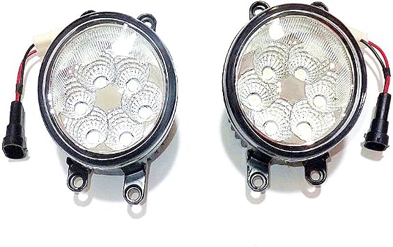 LED Day Running Lights 6500K 1260LM 18W LED Fog Lamps compatible for Toyota Innova 2012-2017