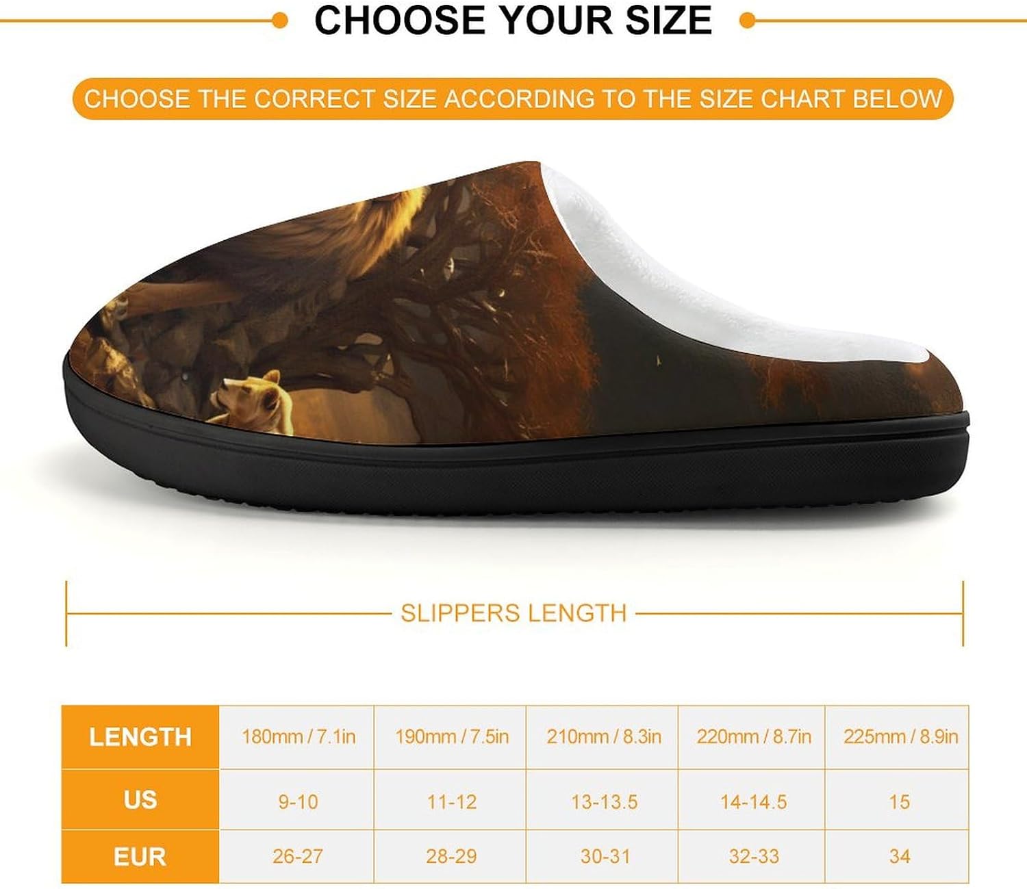 King Lion Kids Slippers for Girls Boys Winter Warm Plush Slip On House Slippers for Indoor Outdoor