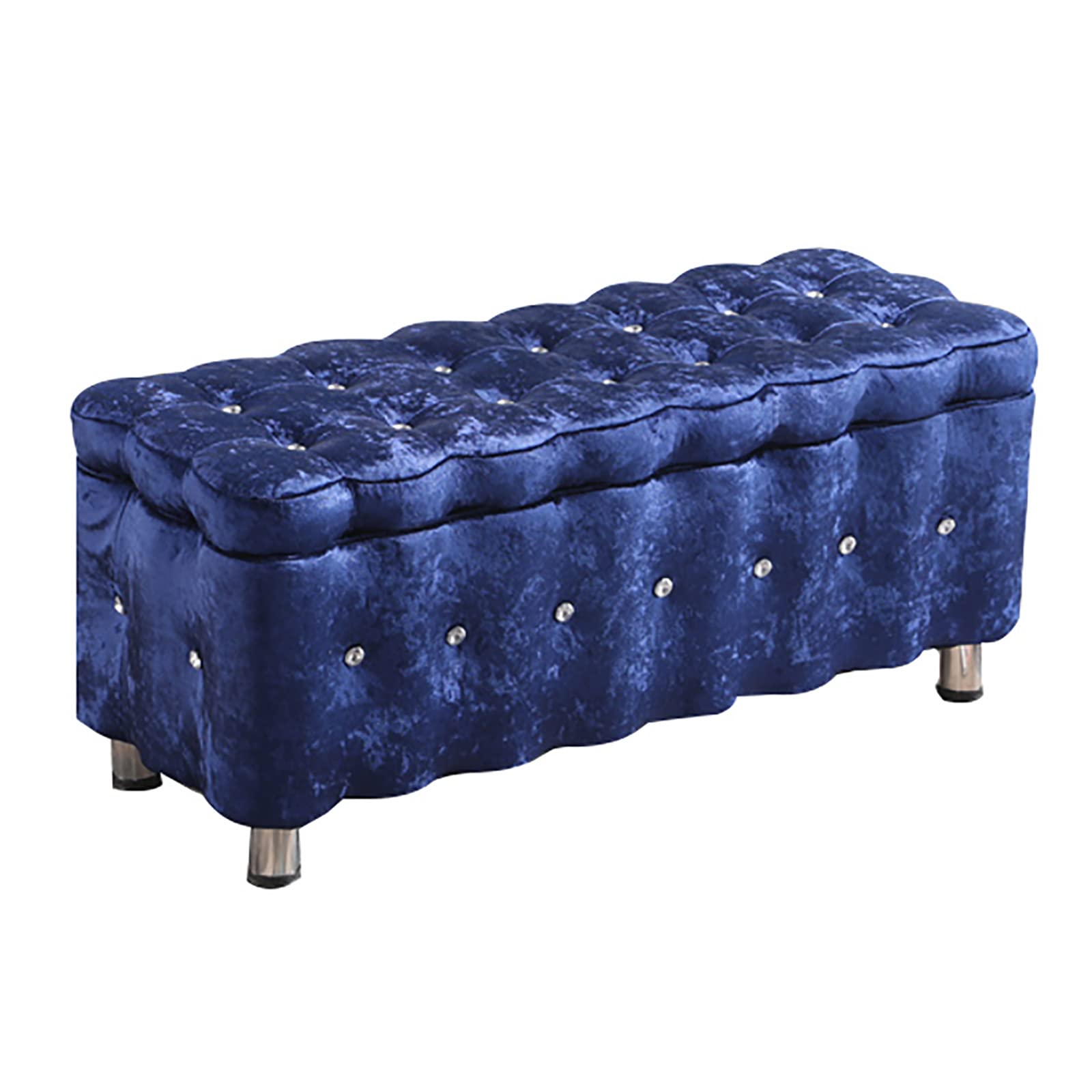 Banc de bout de lit en velours pour une chambre moderne et cocooning