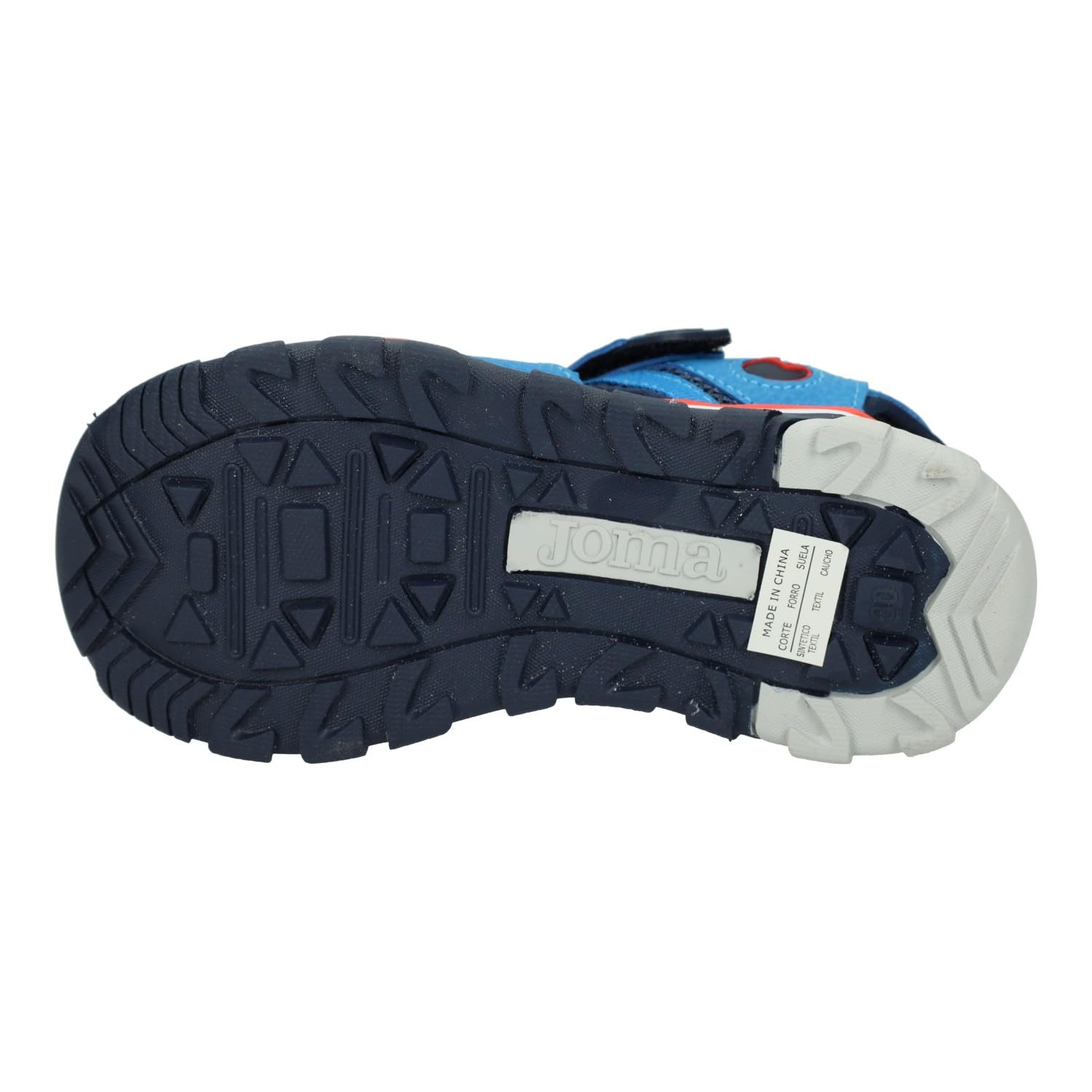 Joma SLAKJS2404V Sandalias para niños, Color Azul Royal, con Cierre Adhesivo, Estilo cangrejeras, Calzado veano niño, NIÑO Sandalias