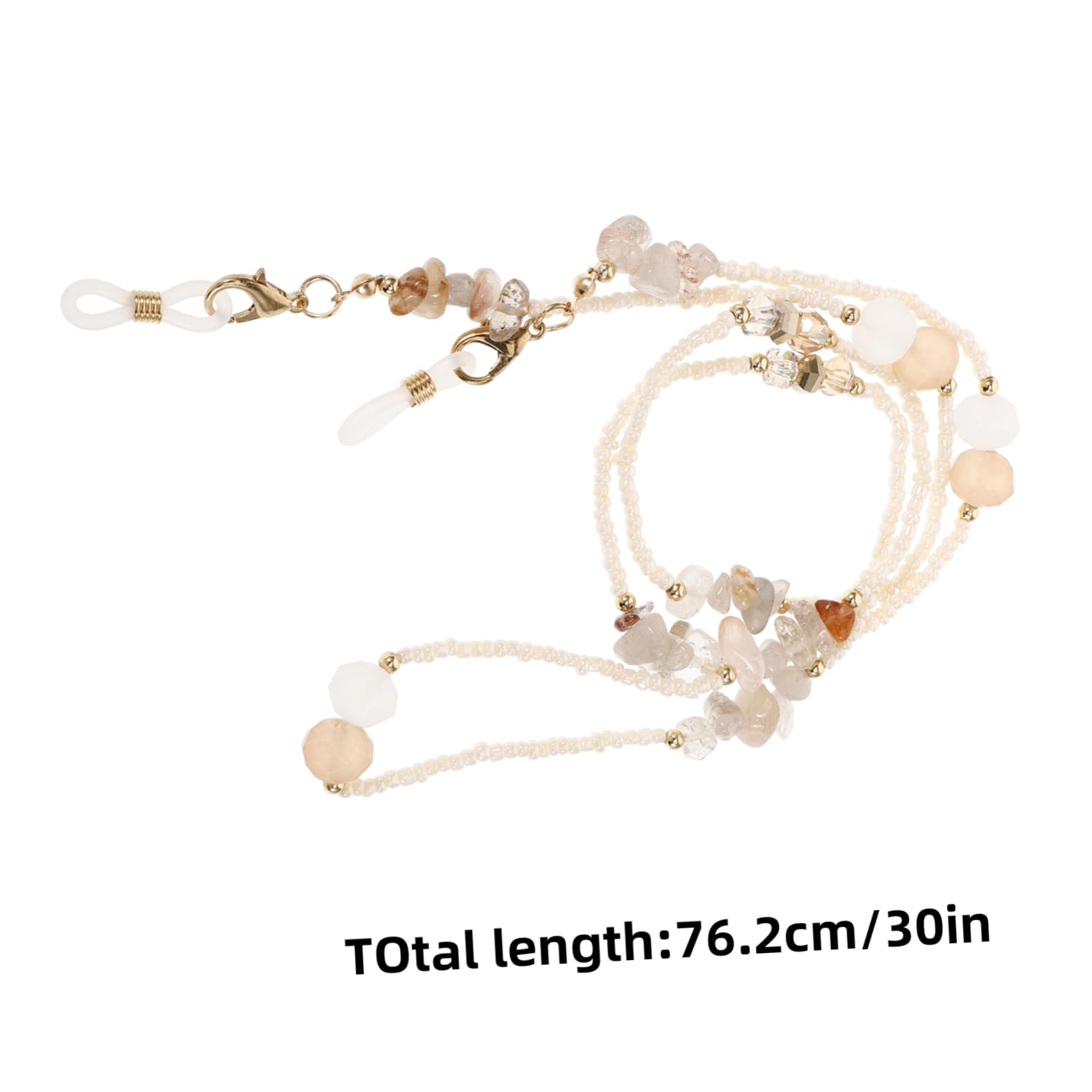 BESTYASH 5 Stück Kristall Brillenkette Brillen Halskettenhalter Für Damen Schlüsselband Für Brillen Brillenkette Brillenband Für Damen Masken Halskette Brillenhalter Brillenbänder