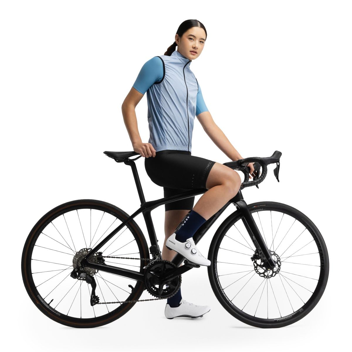 SIROKO - Chaleco Cortavientos de Ciclismo para Mujer V1-W Klausen - M - Azul