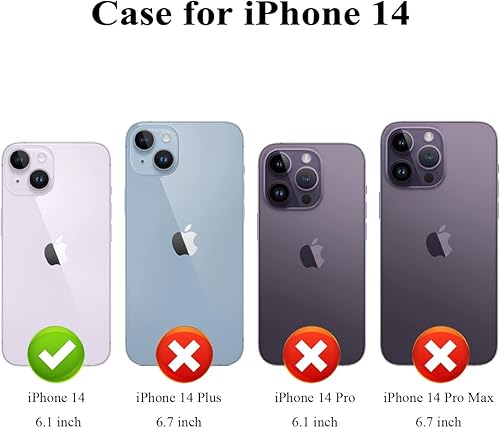 Miniatura 3 de MMHUO Funda para iPhone 14 con tarjetero y parte trasera magnética de flores para iPhone 14, funda protectora para iPhone 14, color oro rosa