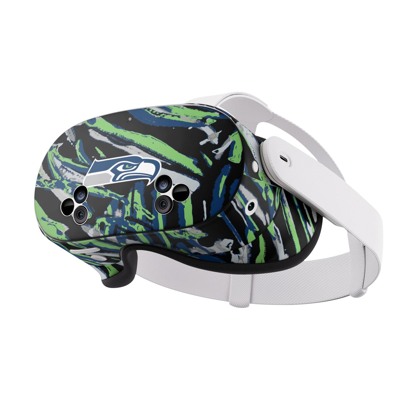 Skin Seattle Seahawks Meta Quest 3S vinyle abstrait Head Case Designs - 7