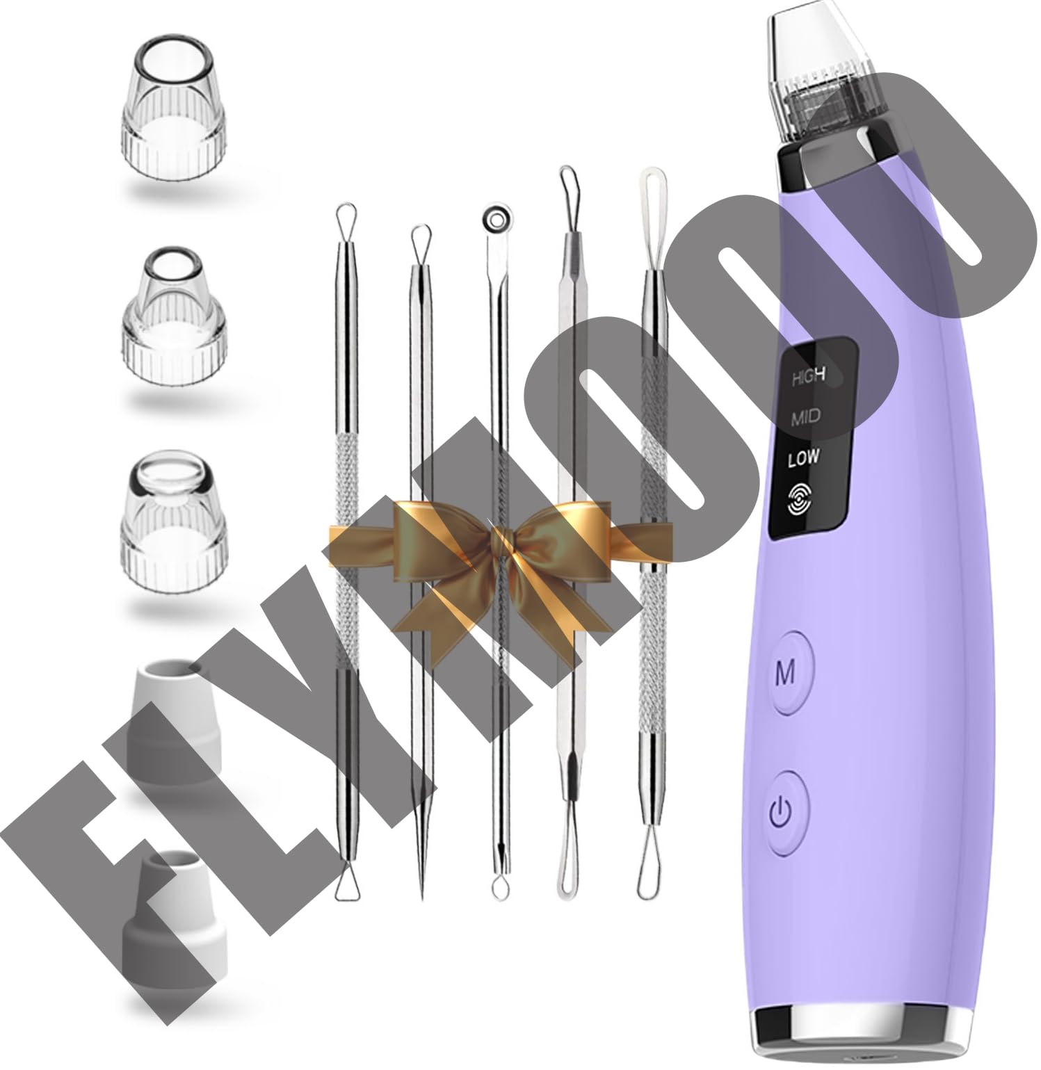 Blackhead Remover Vacuum - Pore Vacuum Kit (Purple)