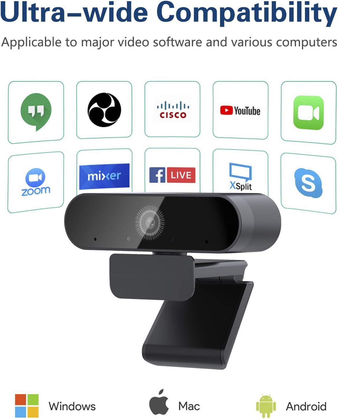 One-Day Sale: Up to 70% Off Webcam with Microphone - 1080P HD Streaming USB Computer Webcam with Privacy Cover & Tripod,Plug and Play,Noise Reduction,Laptop Desktop Video Webcam for Recording, Calling, Conferencing, Gaming 70% Off Discount Webcam with Microphone - 1080P HD Streaming USB Computer Webcam with Privacy Cover & Tripod,Plug and Play,Noise Reduction,Laptop Desktop Video Webcam for Recording, Calling, Conferencing, Gaming