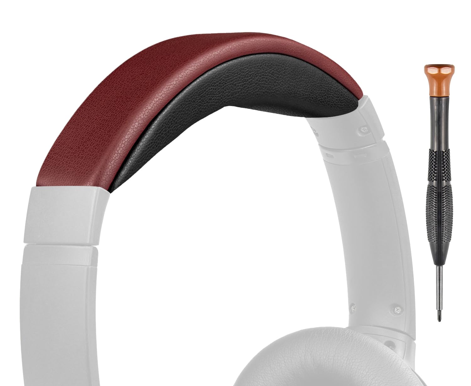 SOULWIT Headband Cover for Bose QuietComfort 25(QC25) Headphones, Replacement Headstrap Pad Repair Part - Burgundy-image-9
