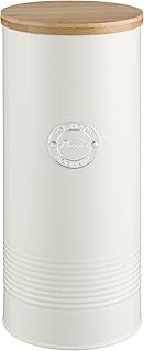 Typhoon Living Pasta Storage, Acciaio, Crema, 11 x 11 x 27 cm