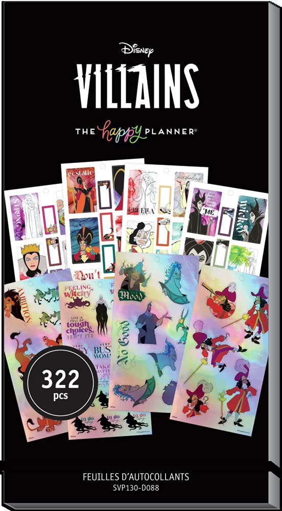 Buy The Happy Planner Disney Villains Planner Sticker Pack For 
