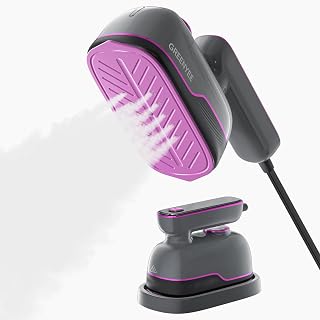 Travel Steamer Iron for Clothes, Portable Handheld Clothes Steamer with 6 Smart Modes, 12S Fast Heat-Up, 2-in-1 Steamer and Iron, 150ml Water Tank, Powerful Wrinkle Removal for Home & Travel, 120V - Amazon product rated Grade A