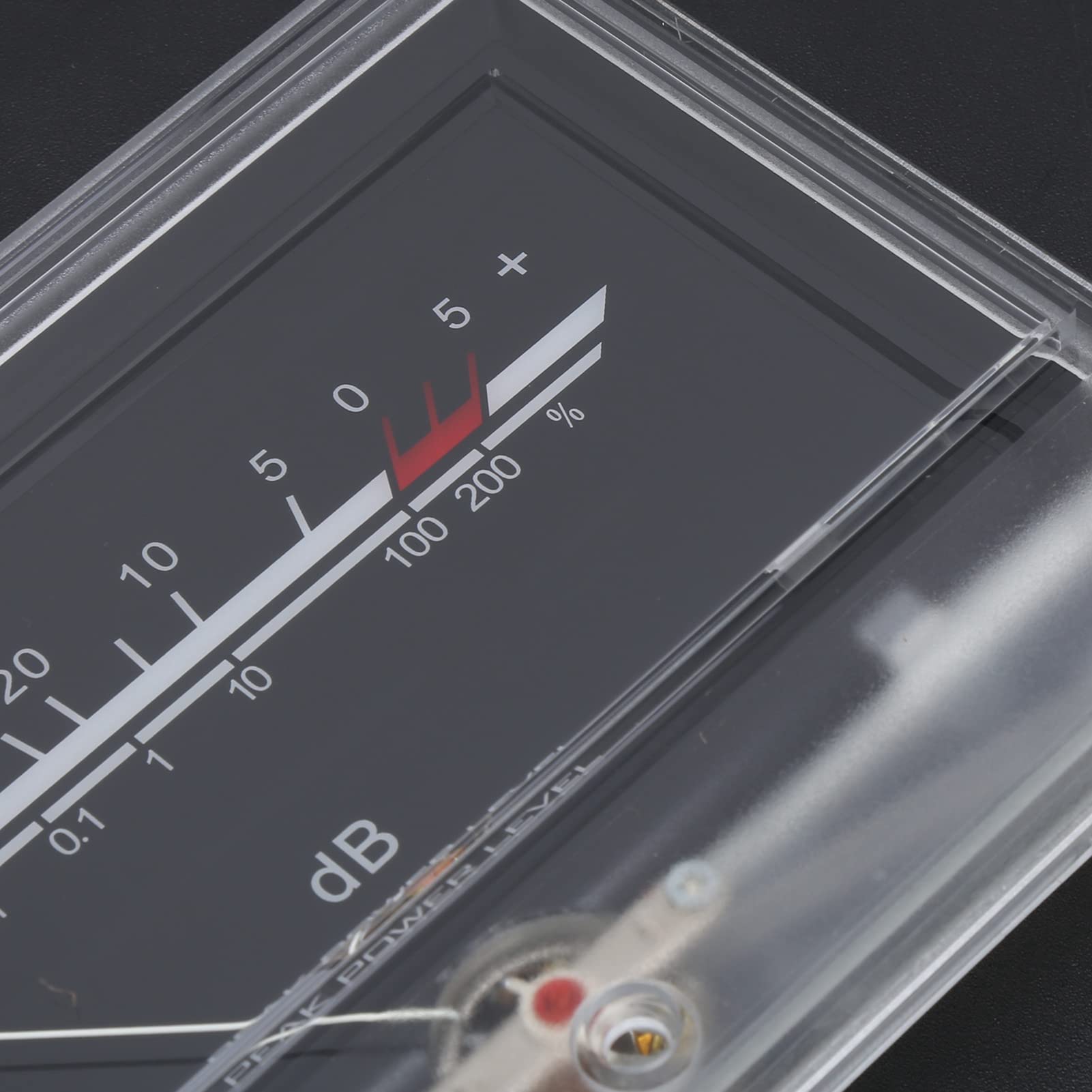 Wakects Głowica Miernika VU z płytką Sterownika Audio ABS PCB Podwójny Miernik Poziomu Dźwięku DB 137 X 95 Mm Białe Podświetlenie Regulowany Obrót i jasność dla Domowego Sprzętu Audio