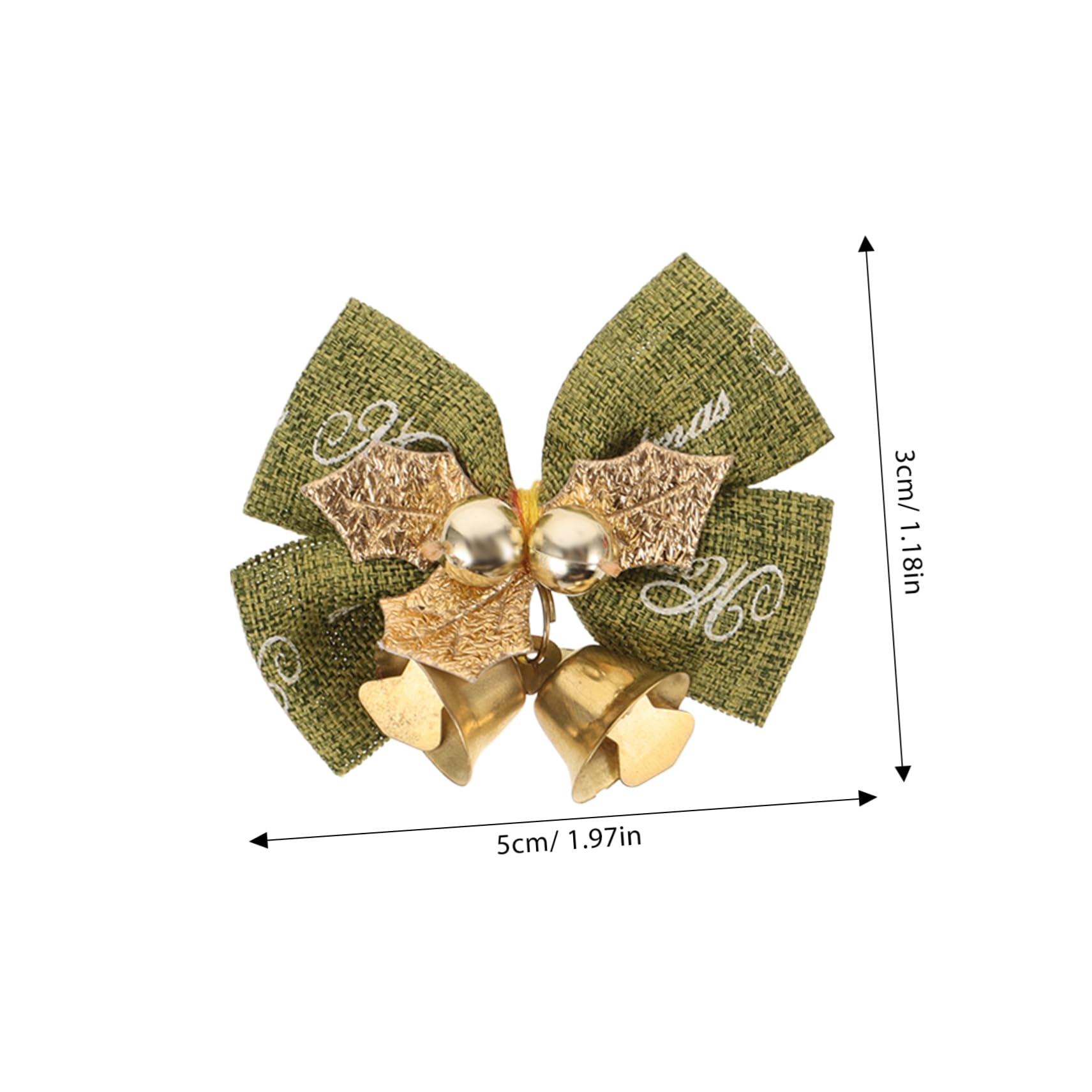 IMIKEYA 48 STK Weihnachtsbogen Minibögen zum Basteln Geschenkverpackungsschleifen weihnachtsdeko Christbaum anhänger Weihnachtsbaumschleifen Präsentieren Sie Wickelbögen Geschenkbögen