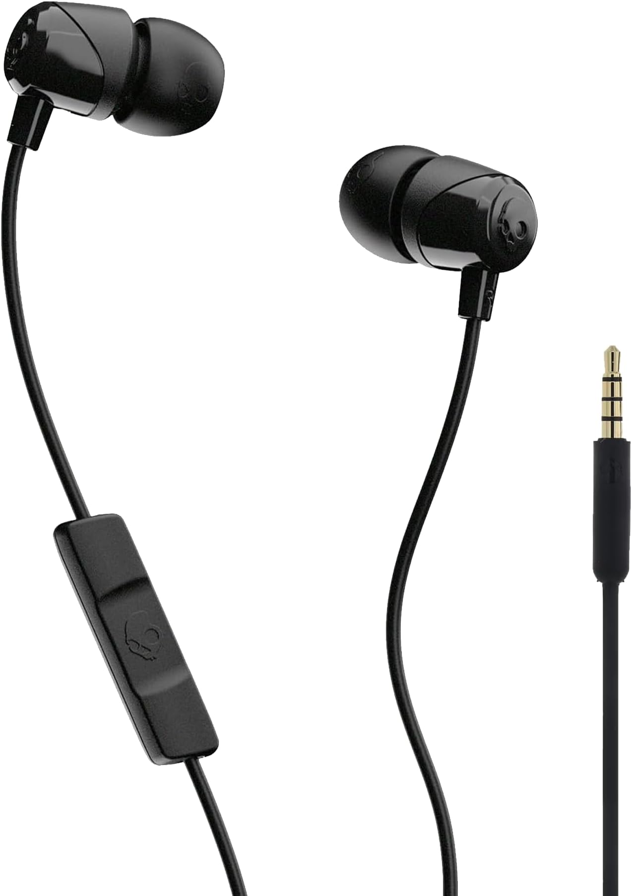 Skullcandy Jib In-Ear Noise Isolating Earbuds with Microphone and Remote for Hands Free Calls - Black/Black